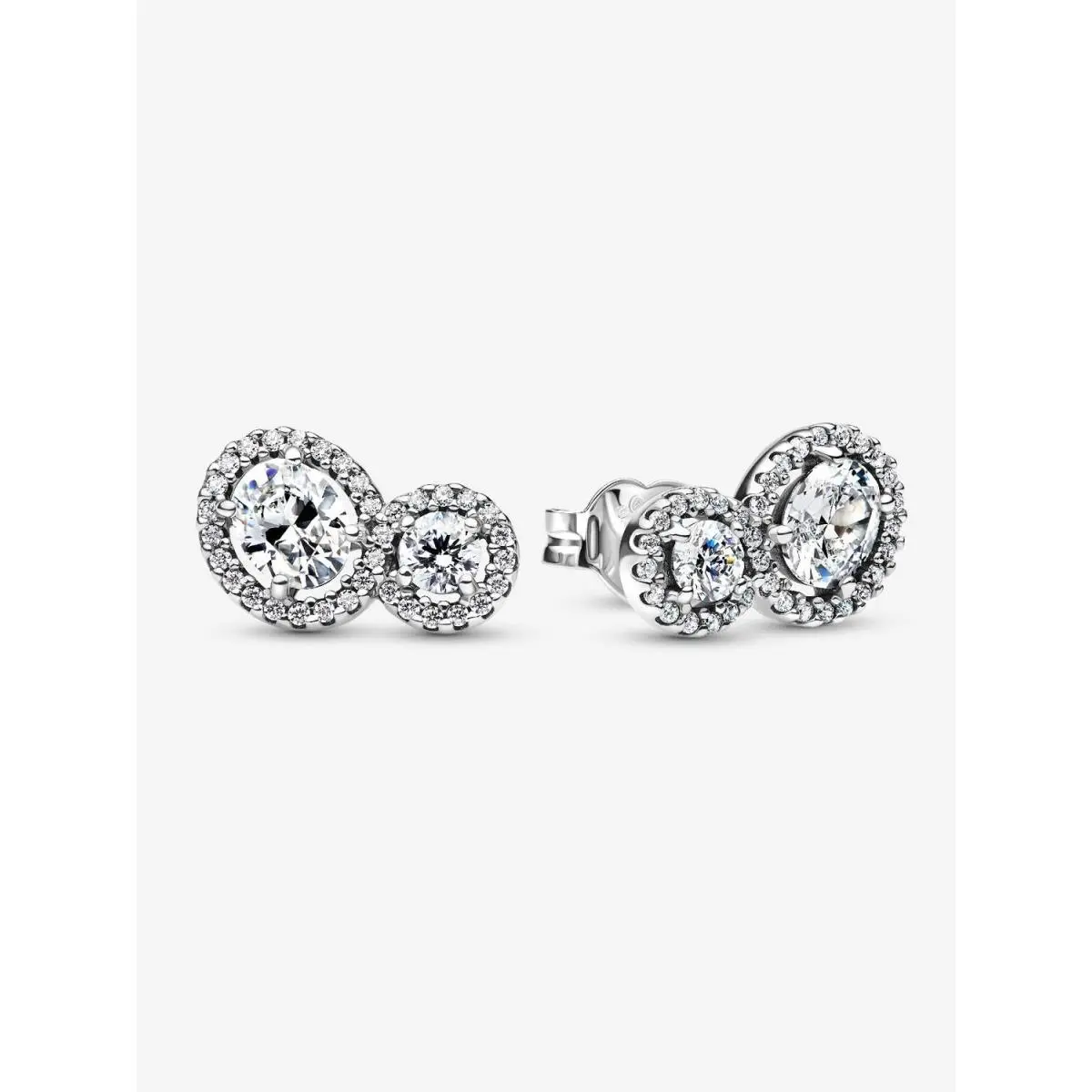 Pandora Embracing Halo Stud Earrings-293774C01
