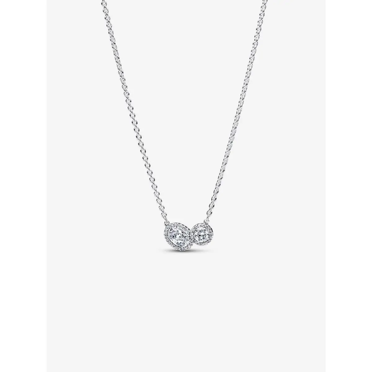 Pandora Embracing Halo Necklace - 393776C01-45