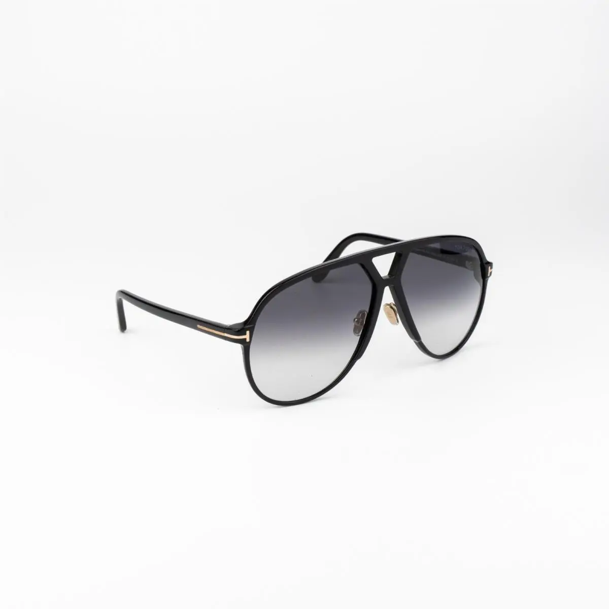 Tom Ford Bertrand Men Sunglasses Black Smoke Gradient Pilot FT1061 01B