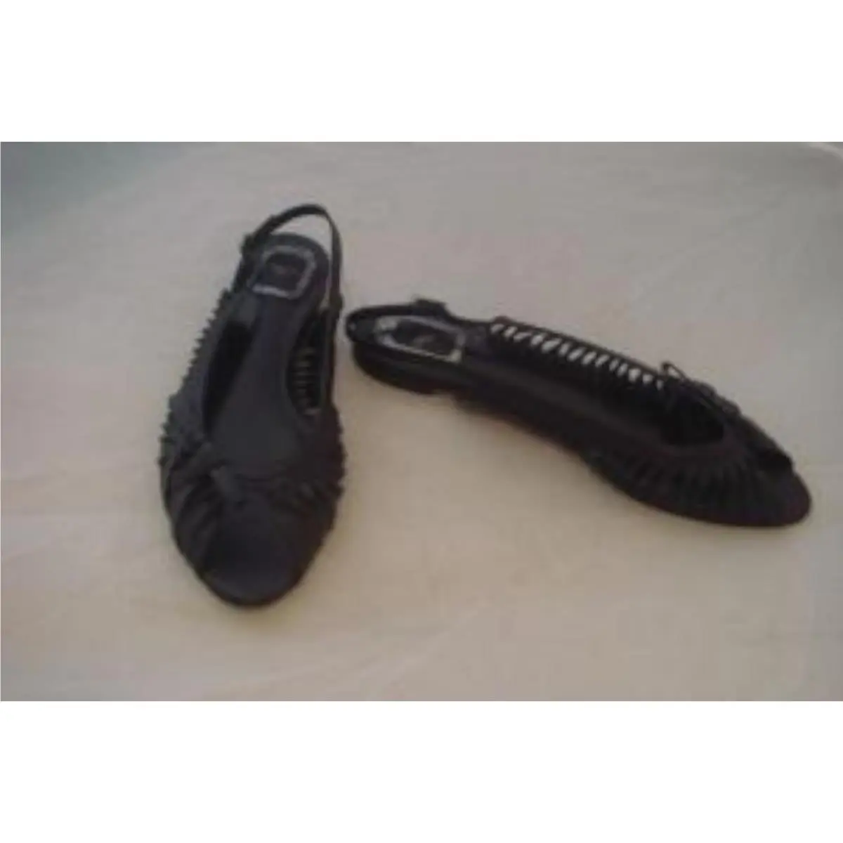 Christian Dior Black Samourai Flats Size 39.5 Eur