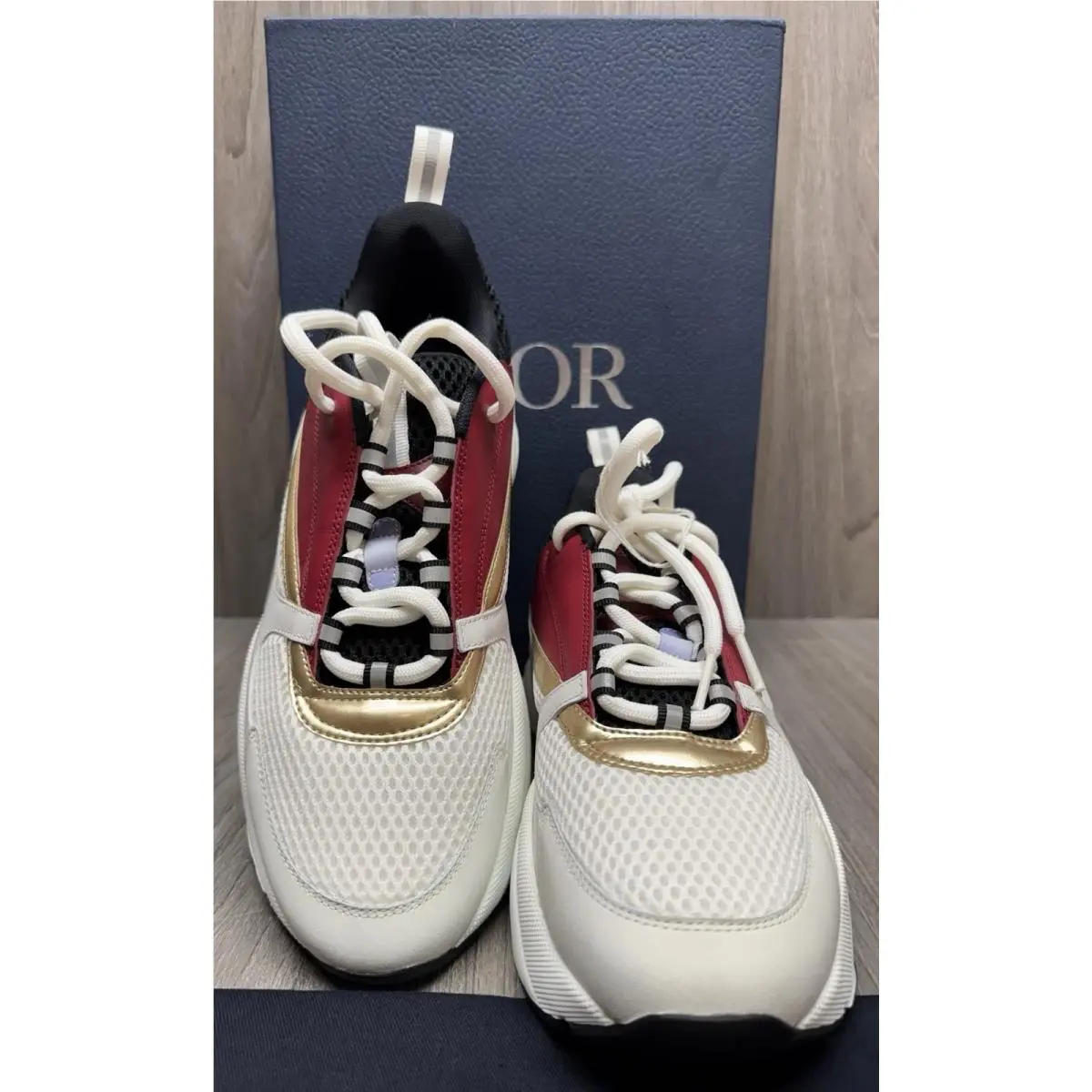 Dior shoes - Dior B22 - Burgundy/ White (UPC: 3616259121037) 2