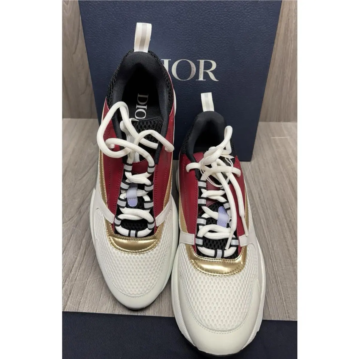 Dior shoes - Dior B22 - Burgundy/ White (UPC: 3616259121037) 3