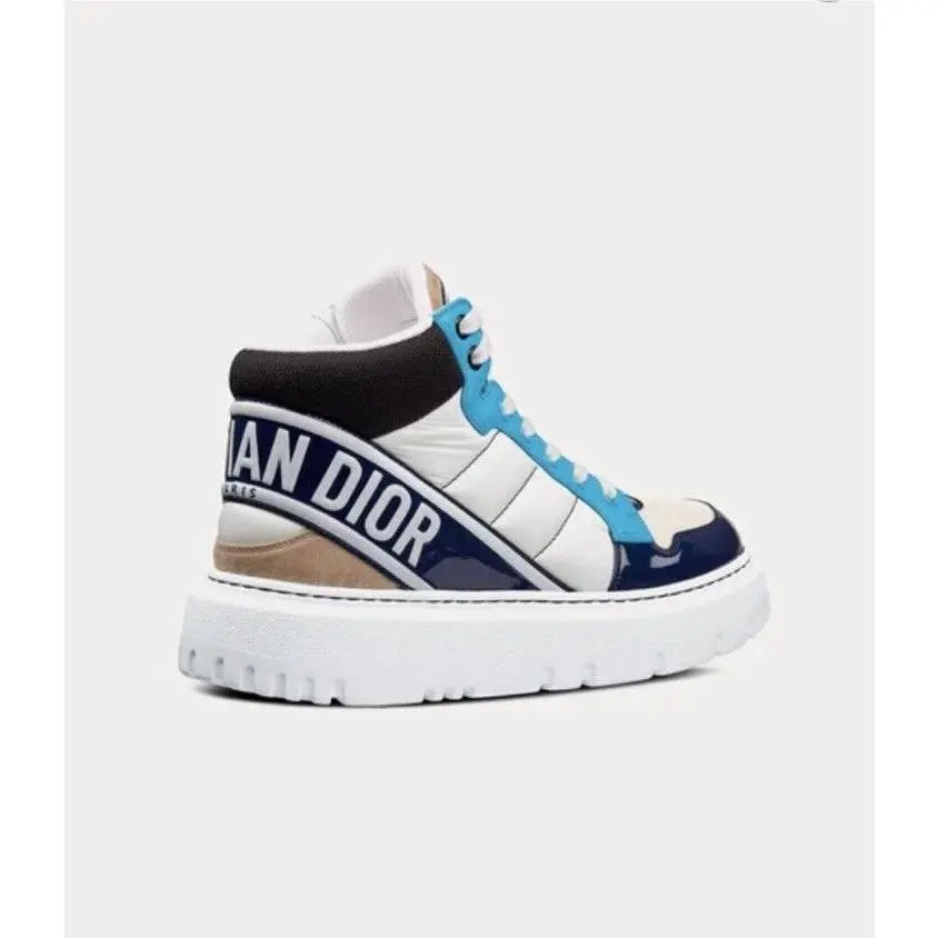 Dior D-player White Blue Lightweight Sneakers Size US 8
