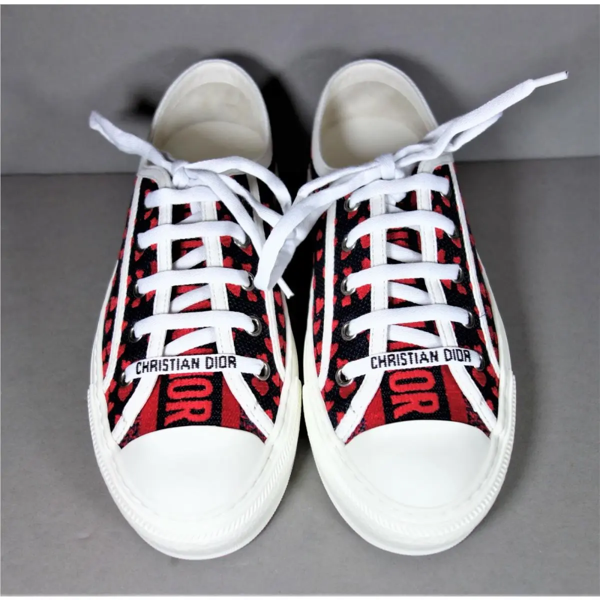 Dior shoes - Dior Walk`n`Dior - HEARTS - Navy, Red & White (UPC: 3616255238340) 1