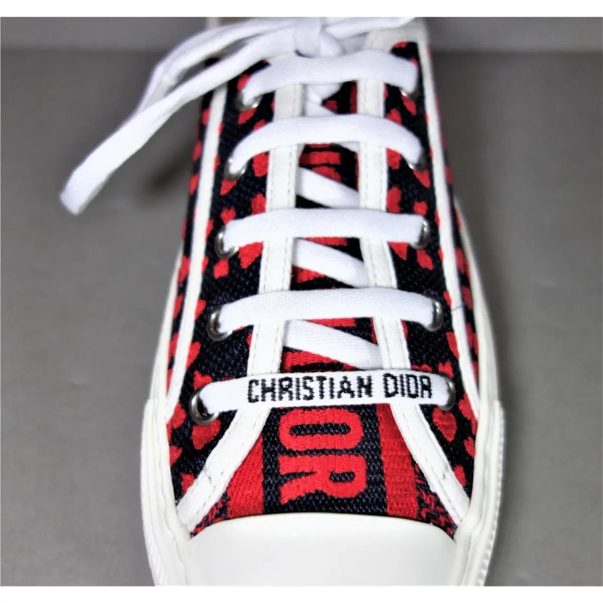 Dior shoes - Dior Walk`n`Dior - HEARTS - Navy, Red & White (UPC: 3616255238340) 2