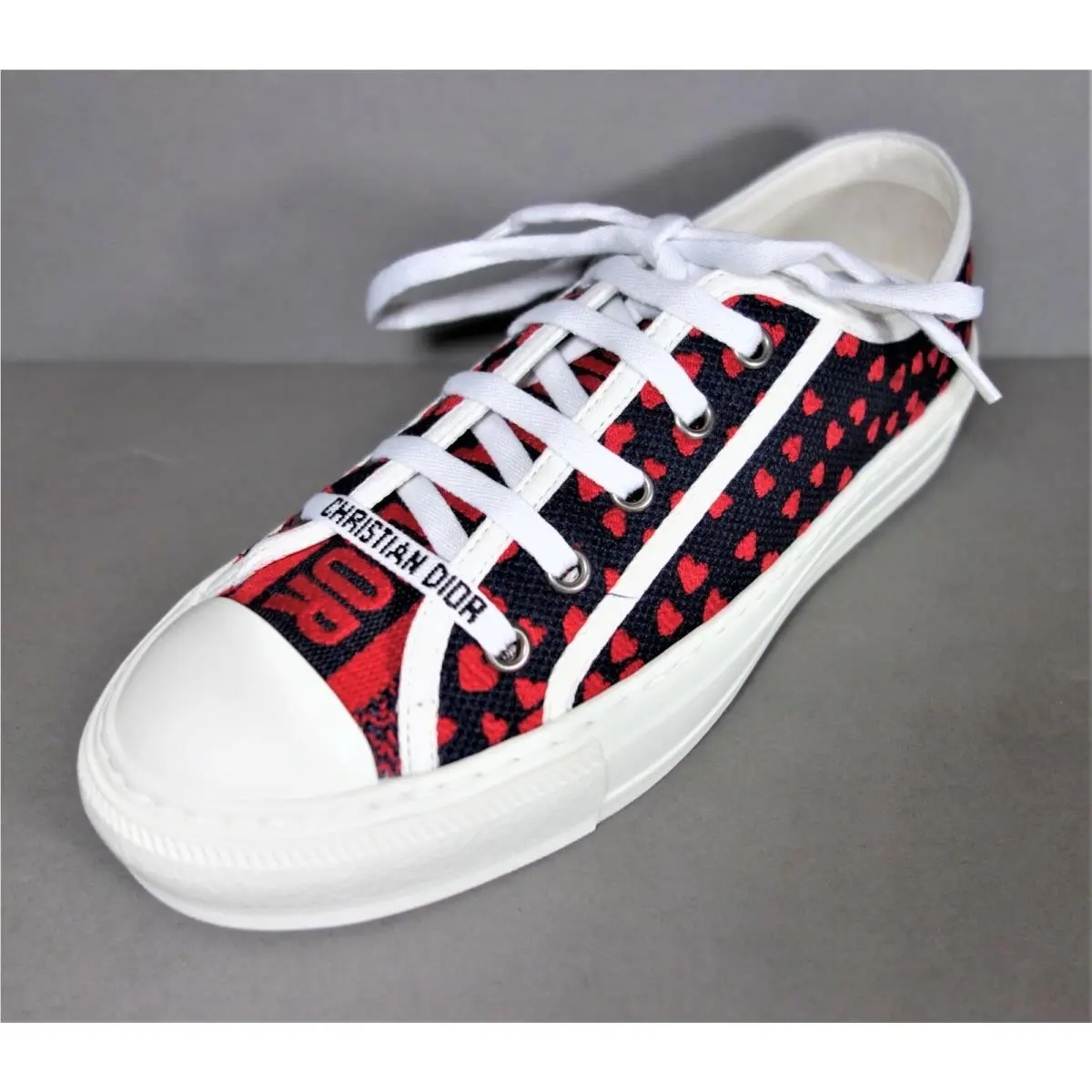 Dior shoes - Dior Walk`n`Dior - HEARTS - Navy, Red & White (UPC: 3616255238340) 4