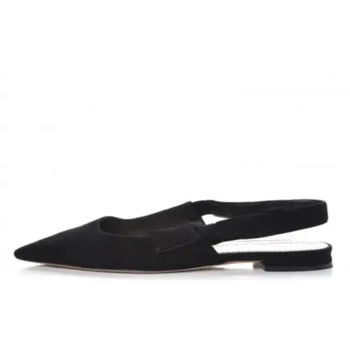 Christian Dior Sweet-d Slingback Black Flats D3502 Size 36 EU