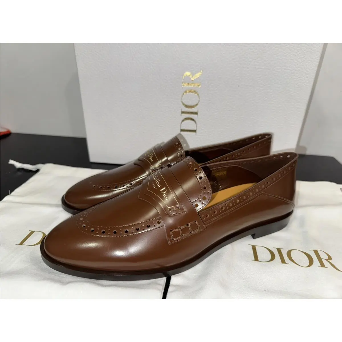 Dior shoes - DIOR BOY - BOY - KDB886VEA_S23M - Brown / Amber Brown 16