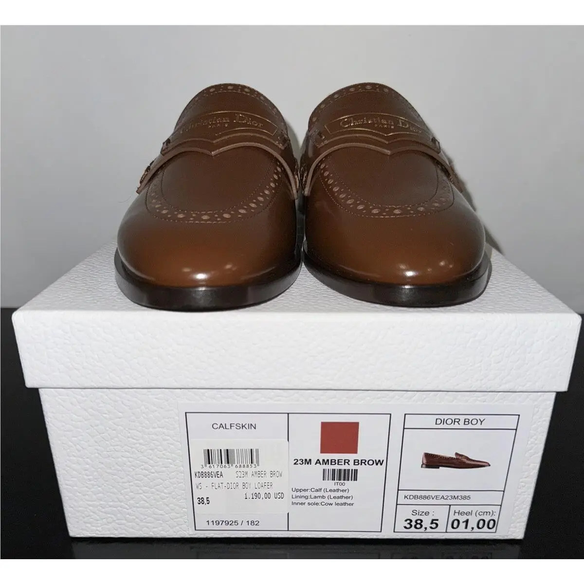Dior shoes - DIOR BOY - BOY - KDB886VEA_S23M - Brown / Amber Brown 9