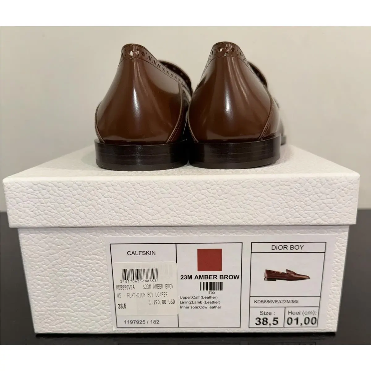 Dior shoes - DIOR BOY - BOY - KDB886VEA_S23M - Brown / Amber Brown 11