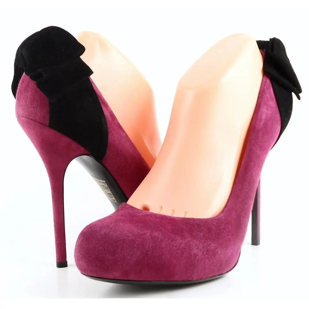 Christian Dior KCA428VVV Carmin Suede Designer Shoes Heels Pumps 9 Eur 40