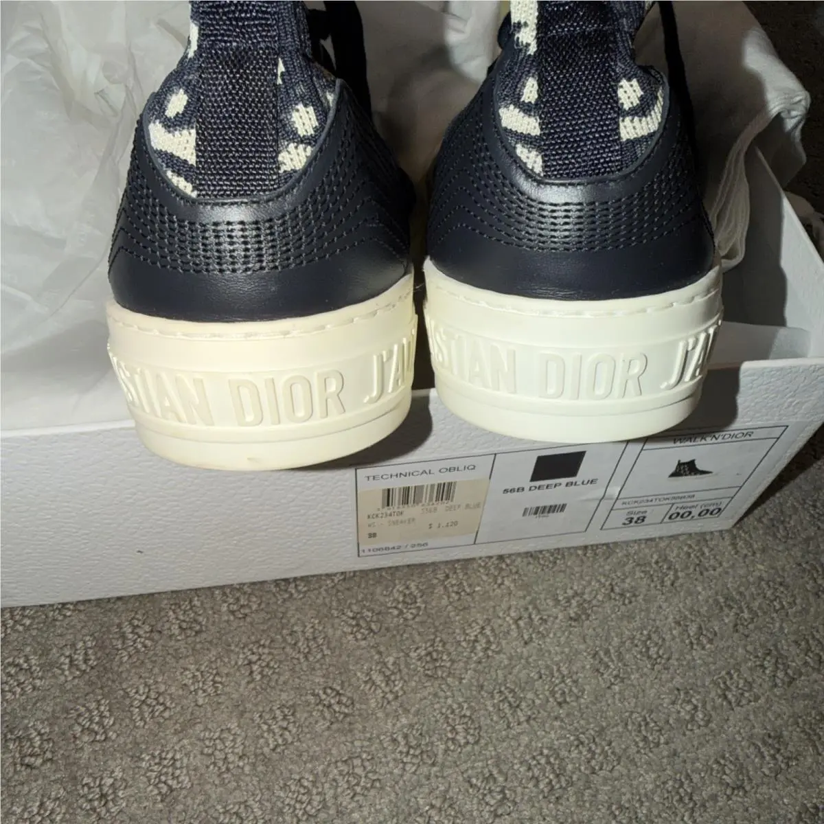 Dior shoes - Dior Walk`n`Dior - KCK234T0K-S56B - Blue 3