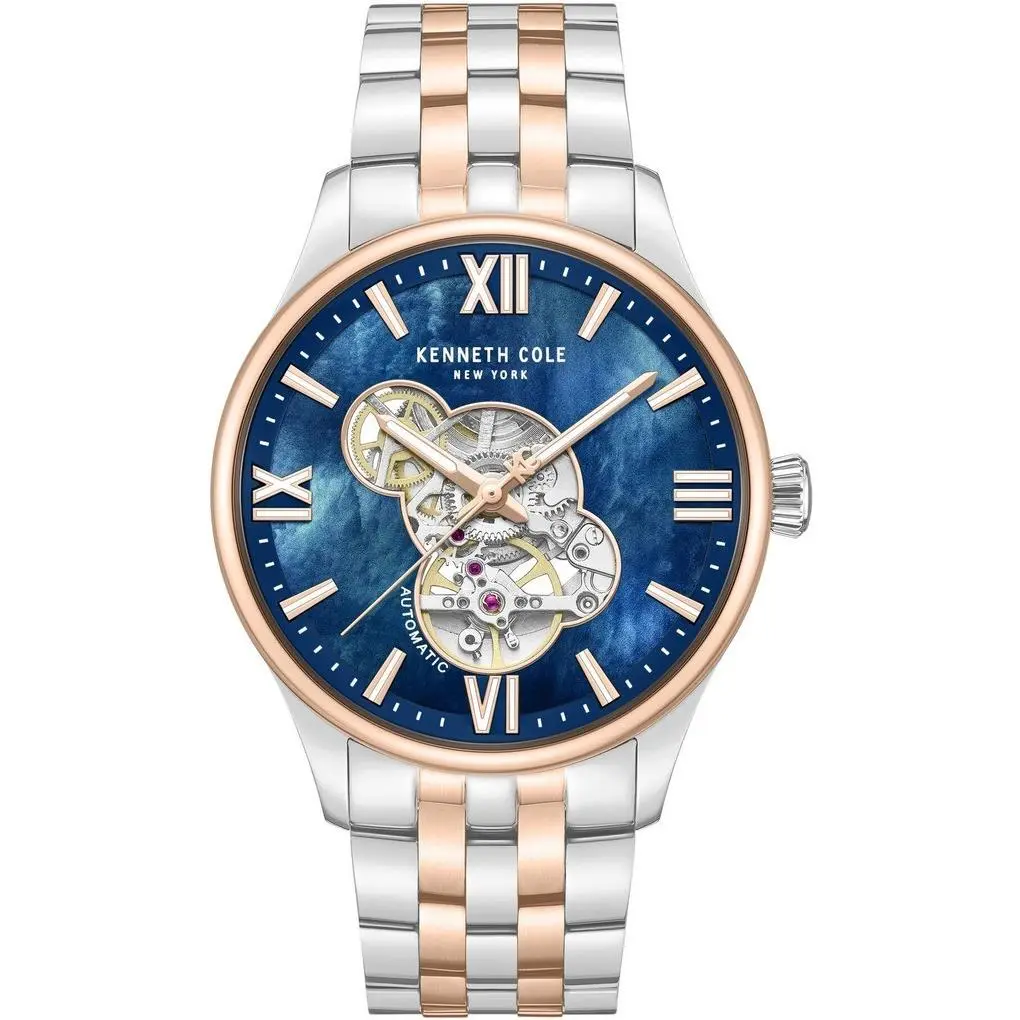 Men`s Blue Open Heart Stainless Steel Watch - KCWGY0089103 by Kenneth Cole