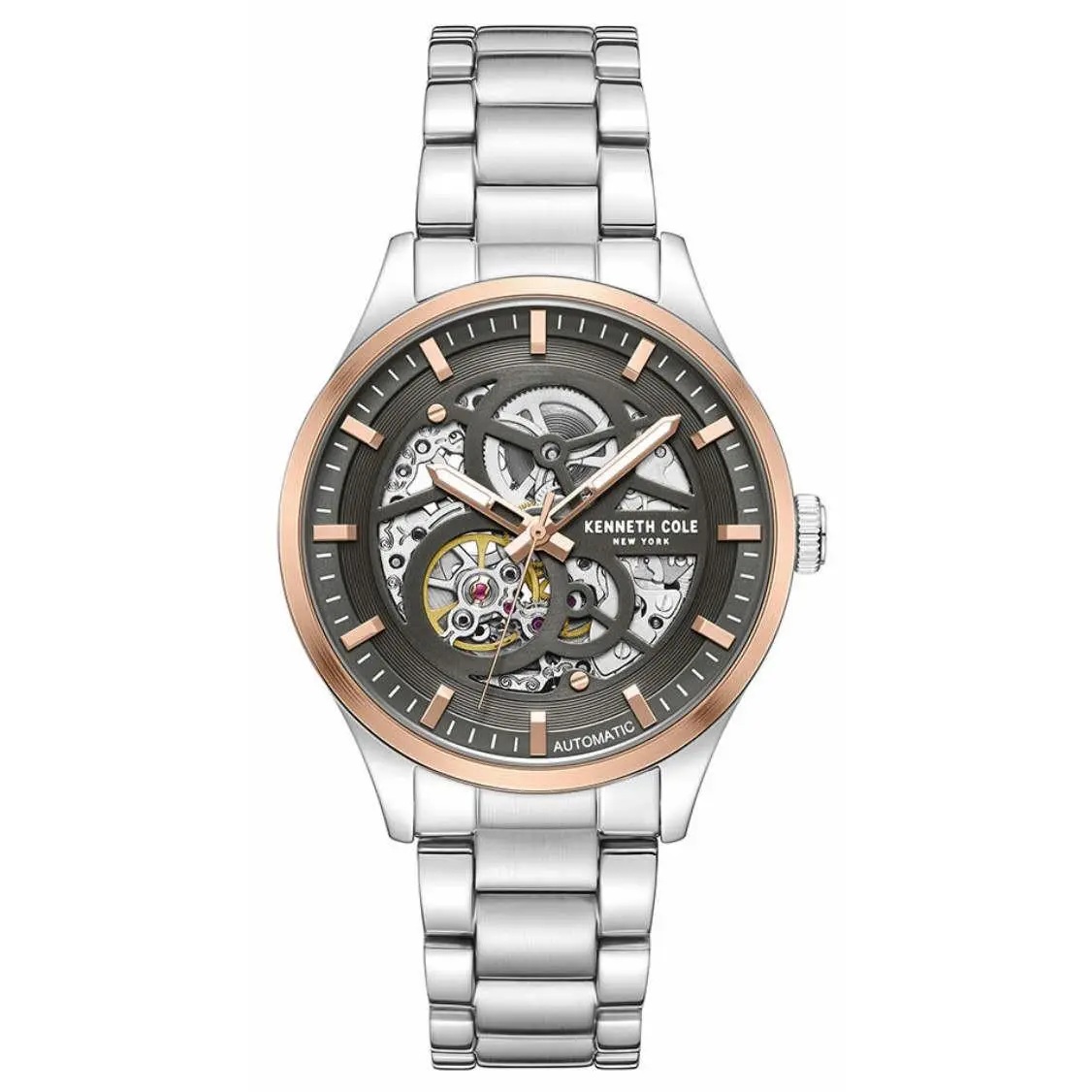 Men`s Gray Skeleton Automatic Watch - KCWGY0046420 by Kenneth Cole