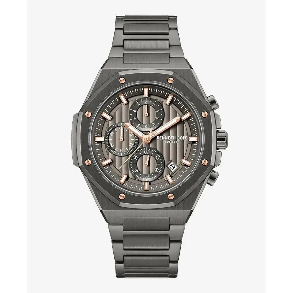 York Men`s Dress Sport Chronograph – KCWGI0100105 by Kenneth Cole