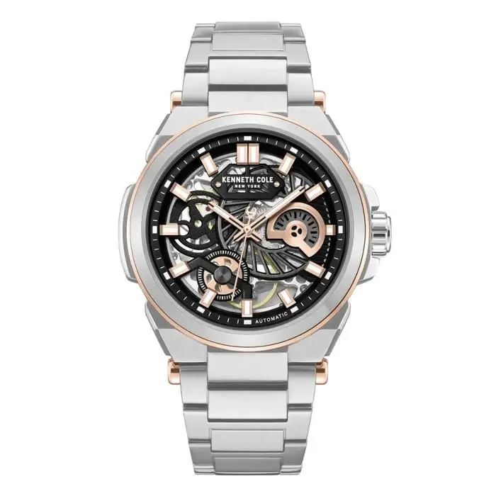 Men`s Black Automatic Stainless Steel Watch - KCWGY0065605 by Kenneth Cole