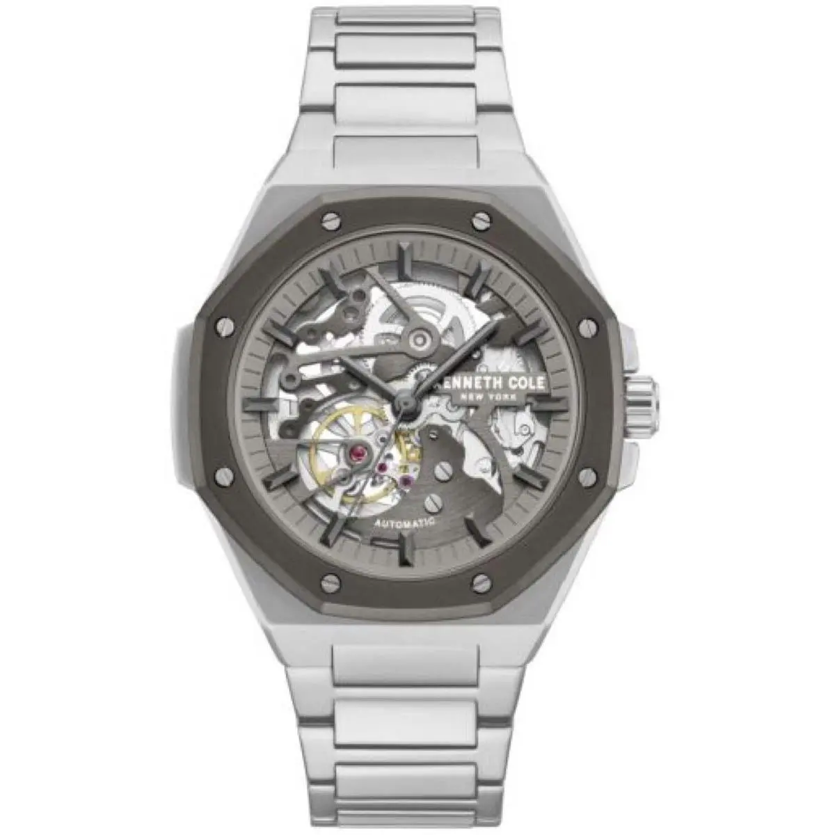 KCWGY0058903 Men`s York Automatic 42mm Silver Watch by Kenneth Cole