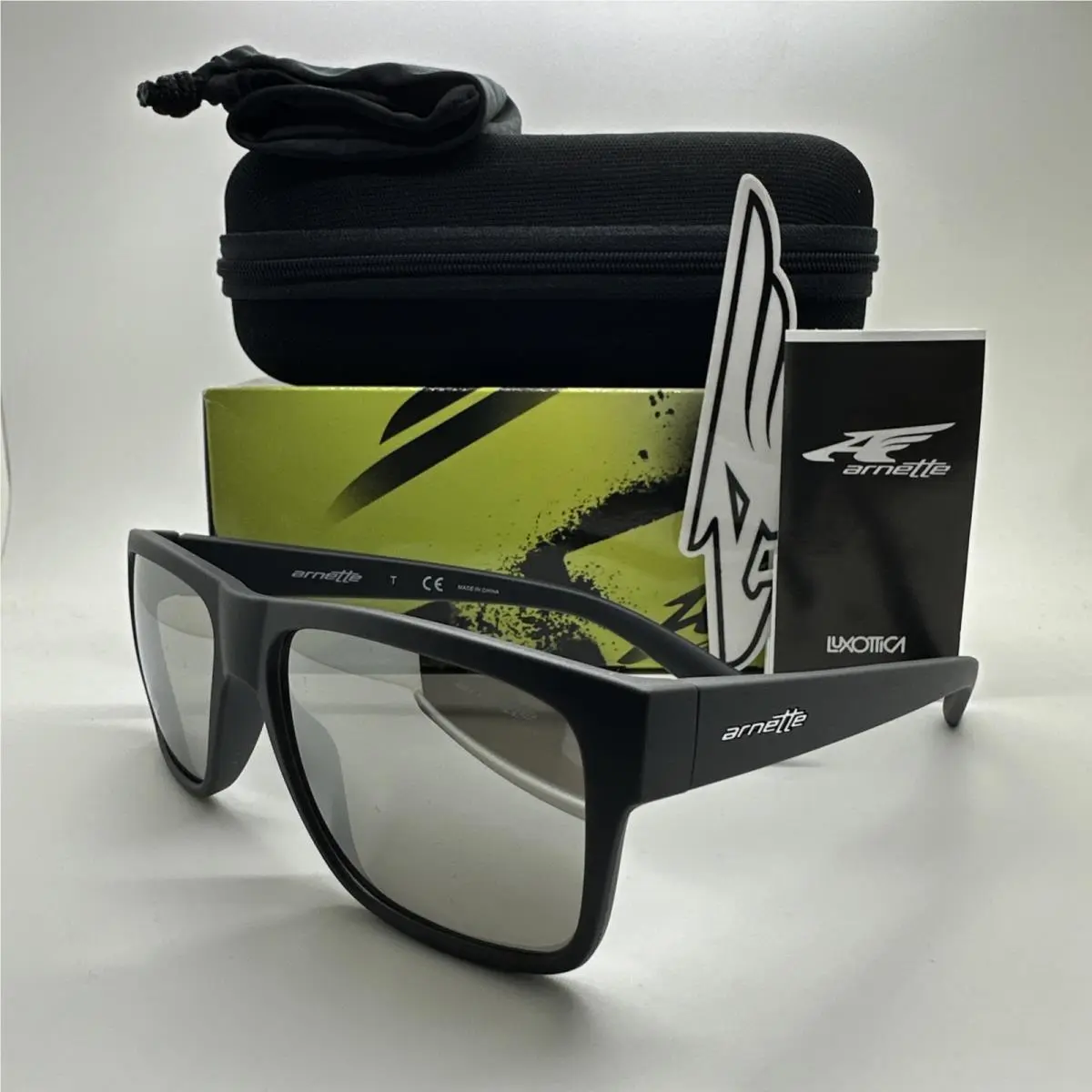 Sunglasses Reserve Matte Black Silver Mirror AN4226 53816G 57mm by Arnette