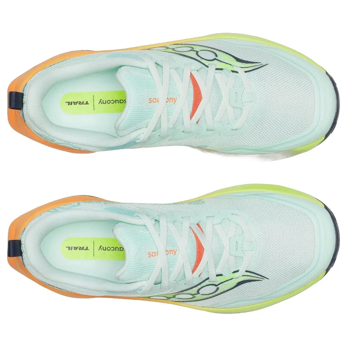 Saucony shoes - Peregrine 16 - Peregrine - S11066-130 - Aqua/Citron 1