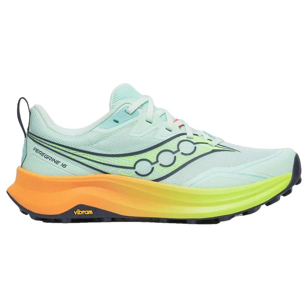 Saucony shoes - Peregrine 16 - Peregrine - S11066-130 - Aqua/Citron 6