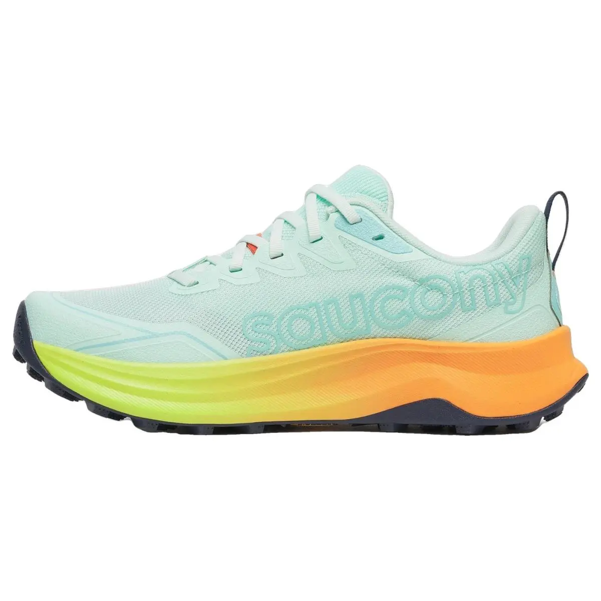 Saucony shoes - Peregrine 16 - Peregrine - S11066-130 - Aqua/Citron 7