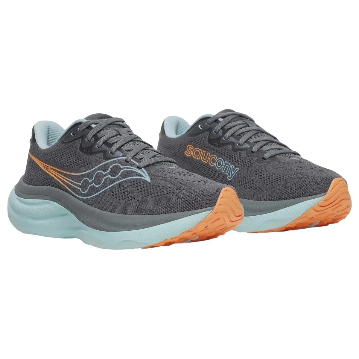 Saucony shoes - Ride 19 - Ride - S101513-1009 - Carbon/Gulf 8