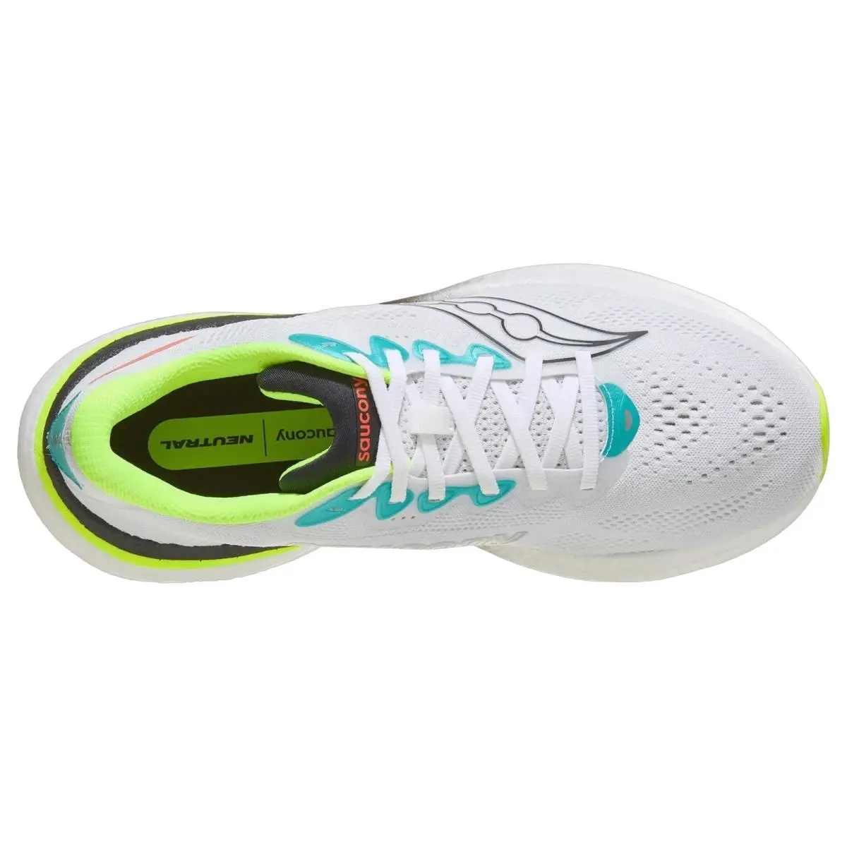 Saucony shoes - Ride 19 - Ride - S101566-1036 - White/Citron 8