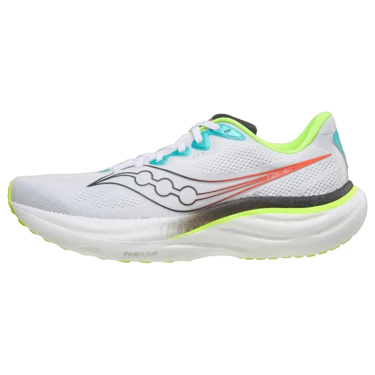Saucony shoes - Ride 19 - Ride - S101566-1036 - White/Citron 5