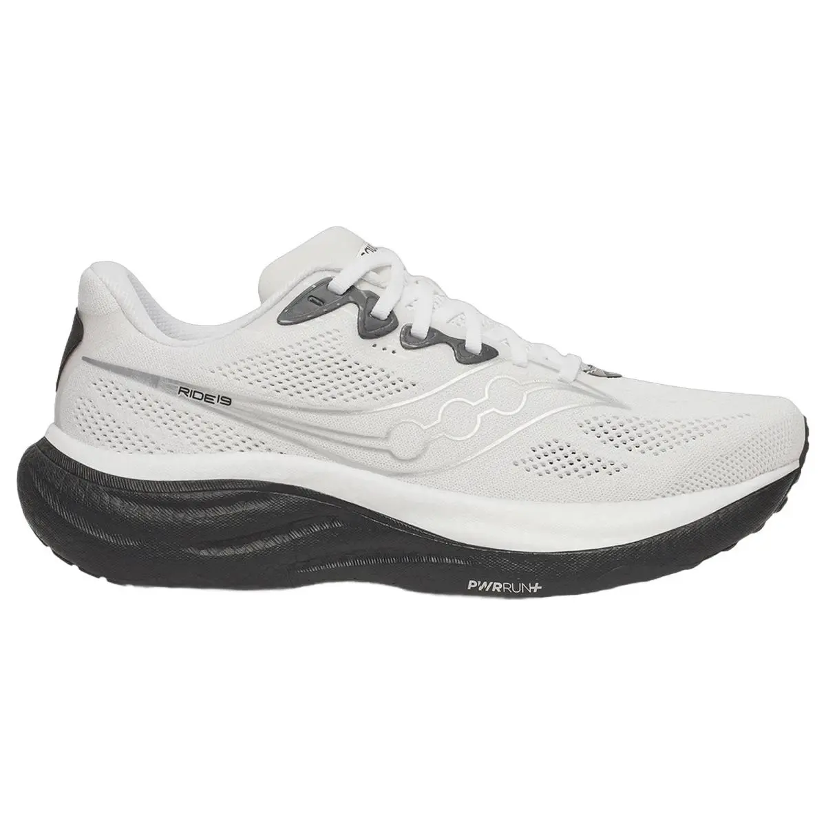 Saucony shoes - Ride 19 - Ride - S21055-103 - White/Black 7