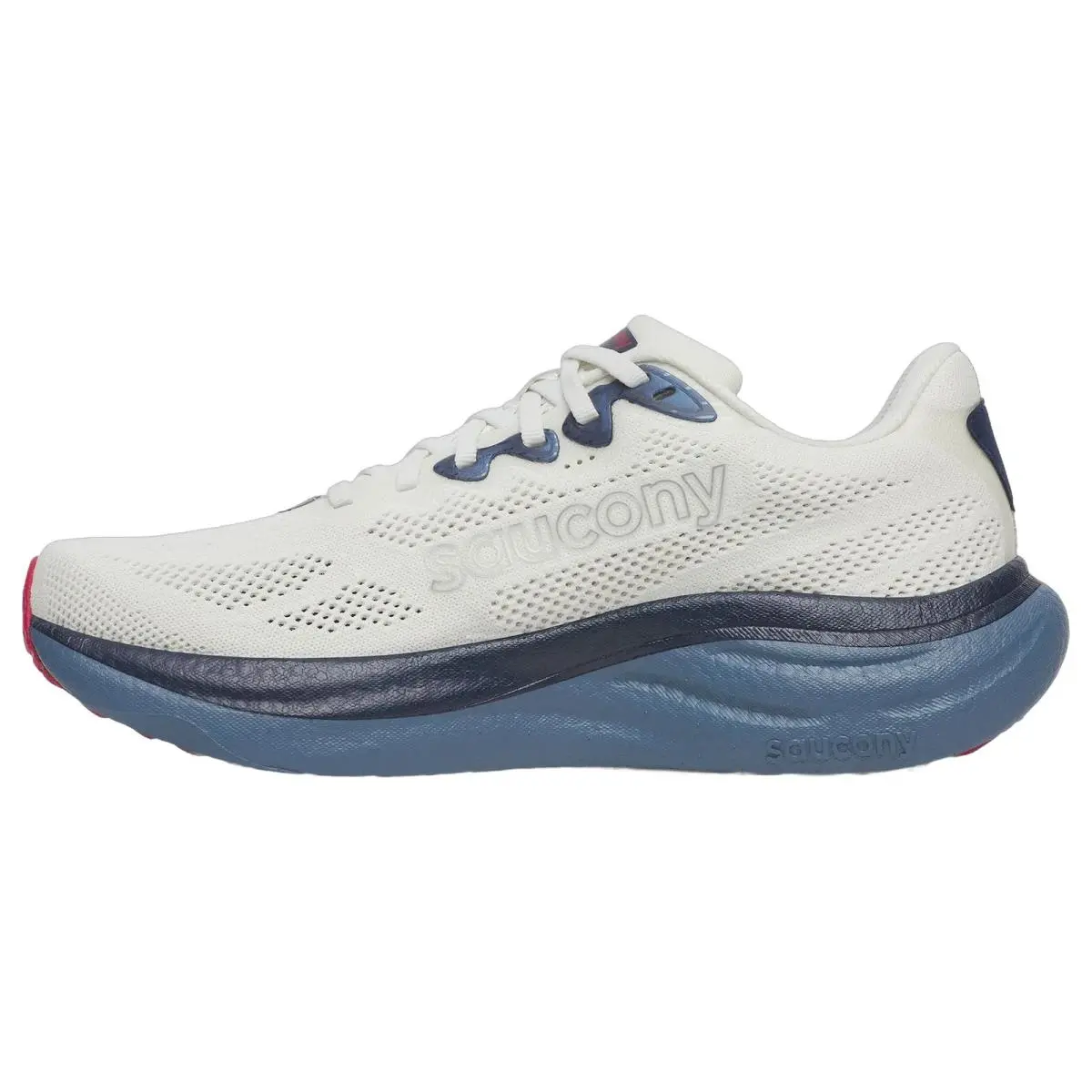 Saucony shoes - Saucony Ride 19 Wide - Ride Wide - S21055-146 - Ivory/Storm 0