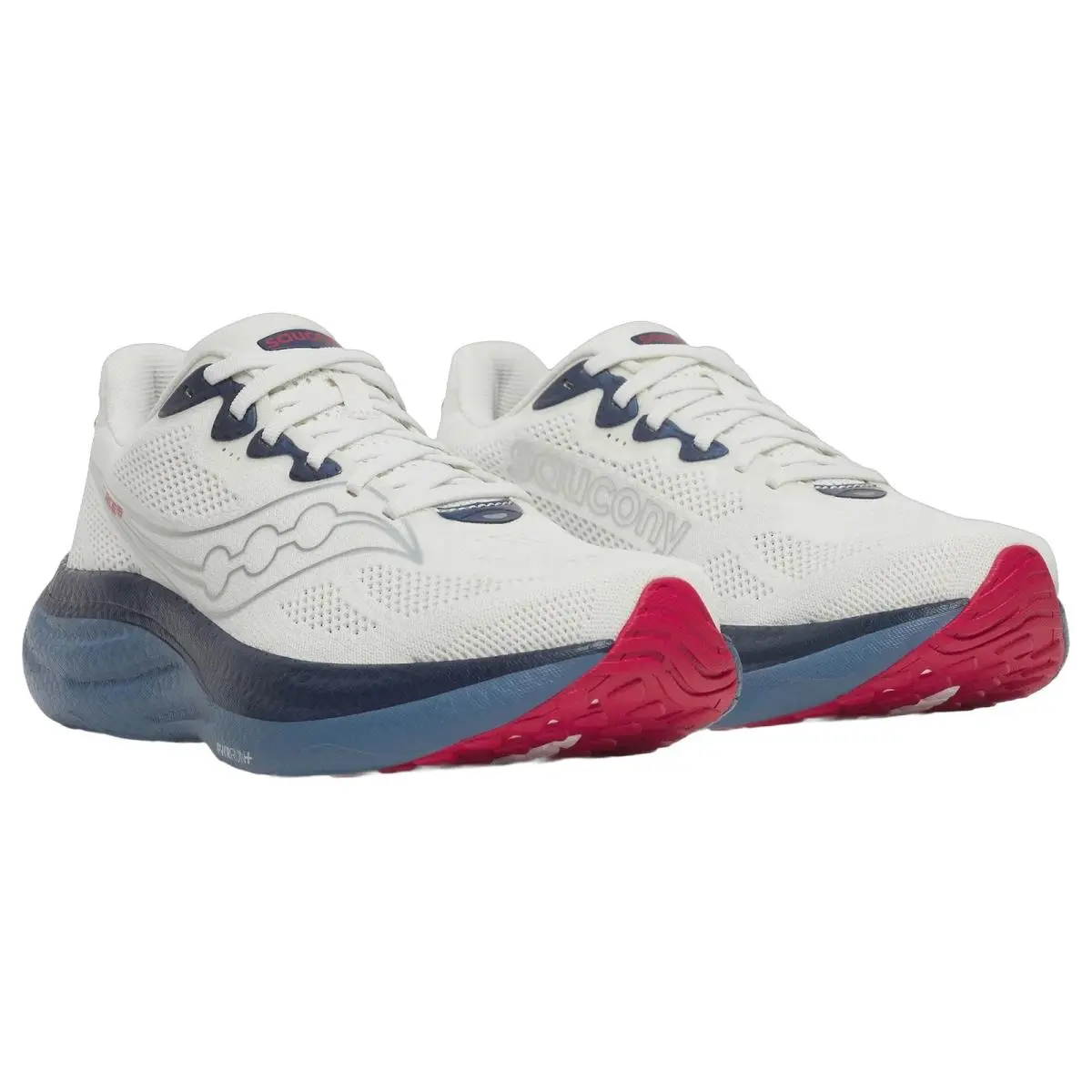 Saucony shoes - Saucony Ride 19 Wide - Ride Wide - S21055-146 - Ivory/Storm 8
