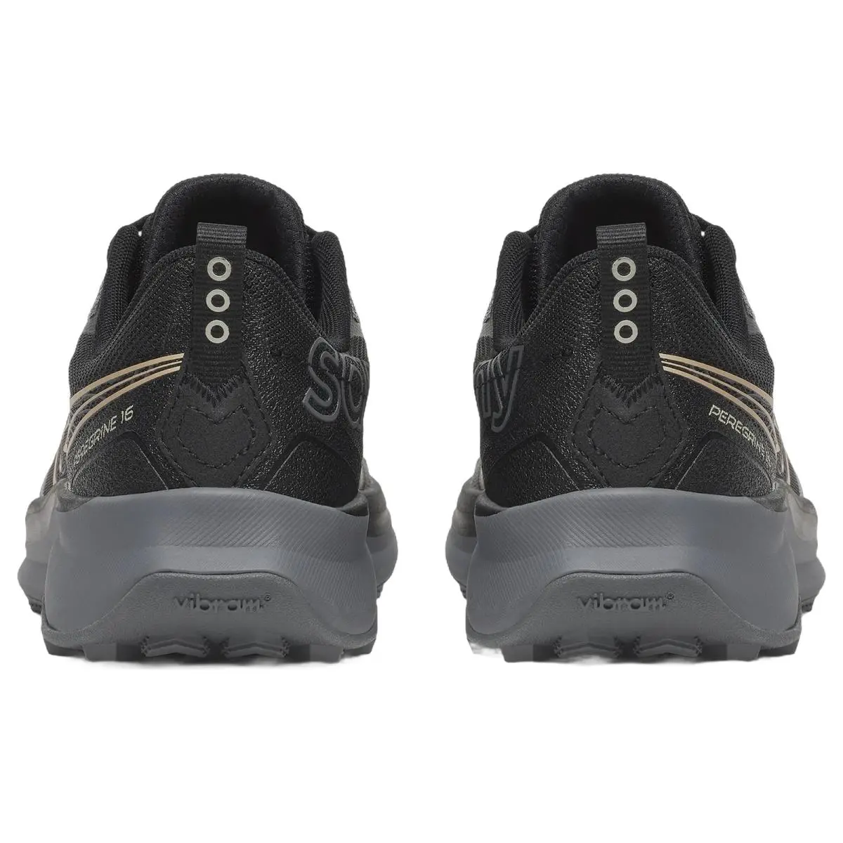 Saucony shoes - Saucony Peregrine 16 Wide - Peregrine Wide - S11066-100 - Black/Carbon 5