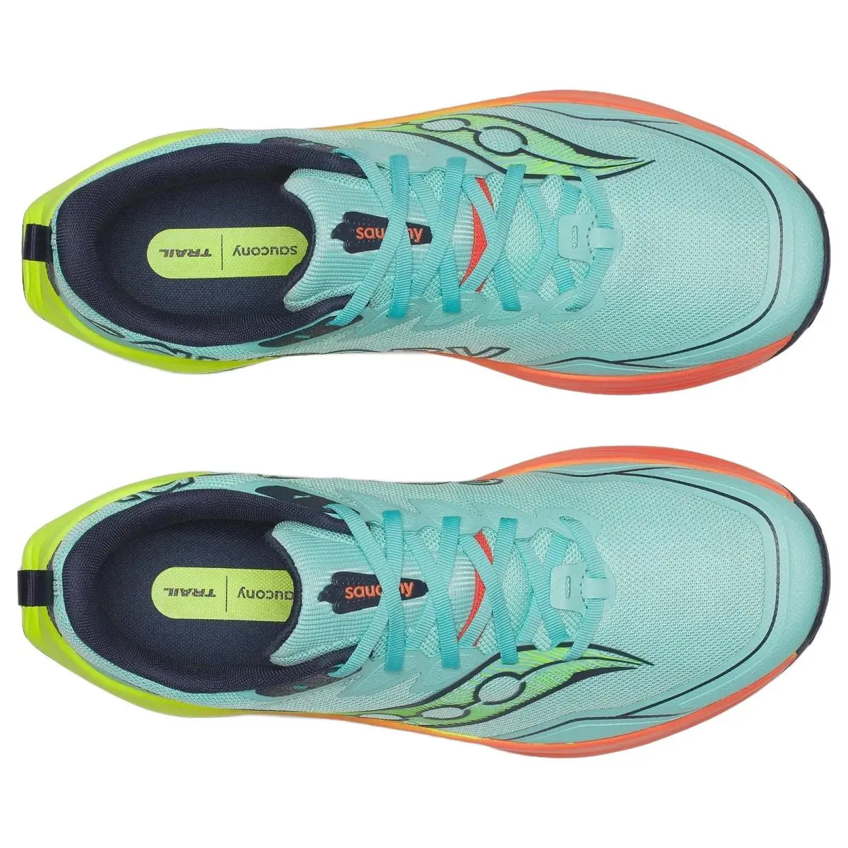 Saucony shoes - Peregrine 16 - Peregrine - S21066-132 - Splash/Citron 1