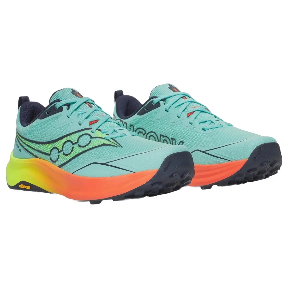 Saucony shoes - Peregrine 16 - Peregrine - S21066-132 - Splash/Citron 4