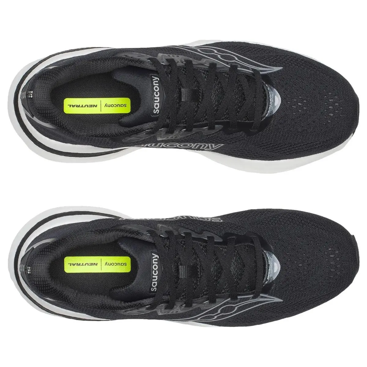 Saucony shoes - Saucony Ride 19 Wide - Ride Wide - S21055-100 - Black/Silver 9