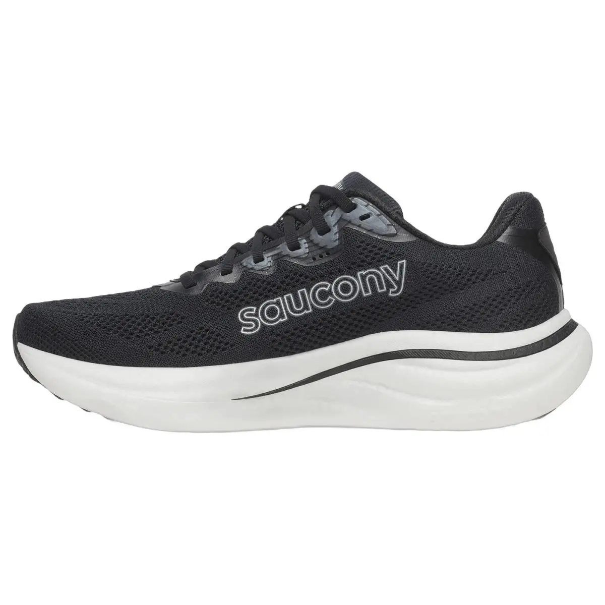 Saucony shoes - Saucony Ride 19 Wide - Ride Wide - S21055-100 - Black/Silver 7