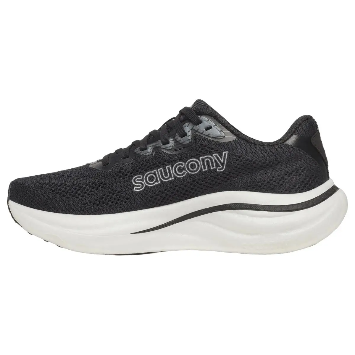 Saucony shoes - Saucony Ride 19 Wide - Ride Wide - S11055-100 - Black/Silver 0
