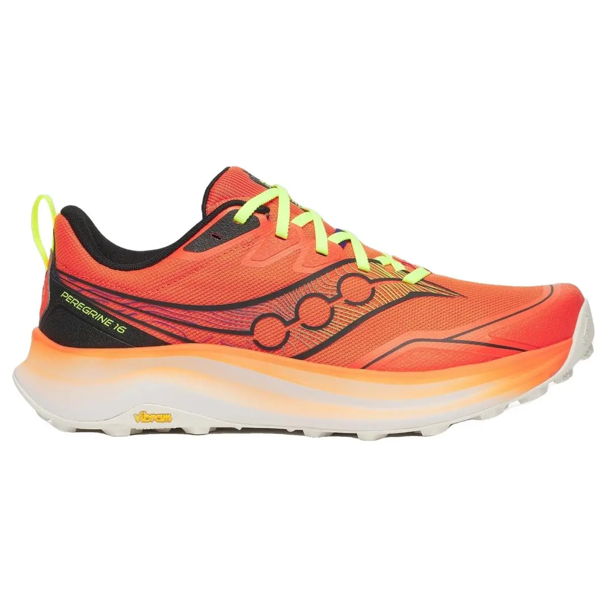 Saucony shoes - Peregrine 16 - Peregrine - S21066-130 - Fire/Black 7