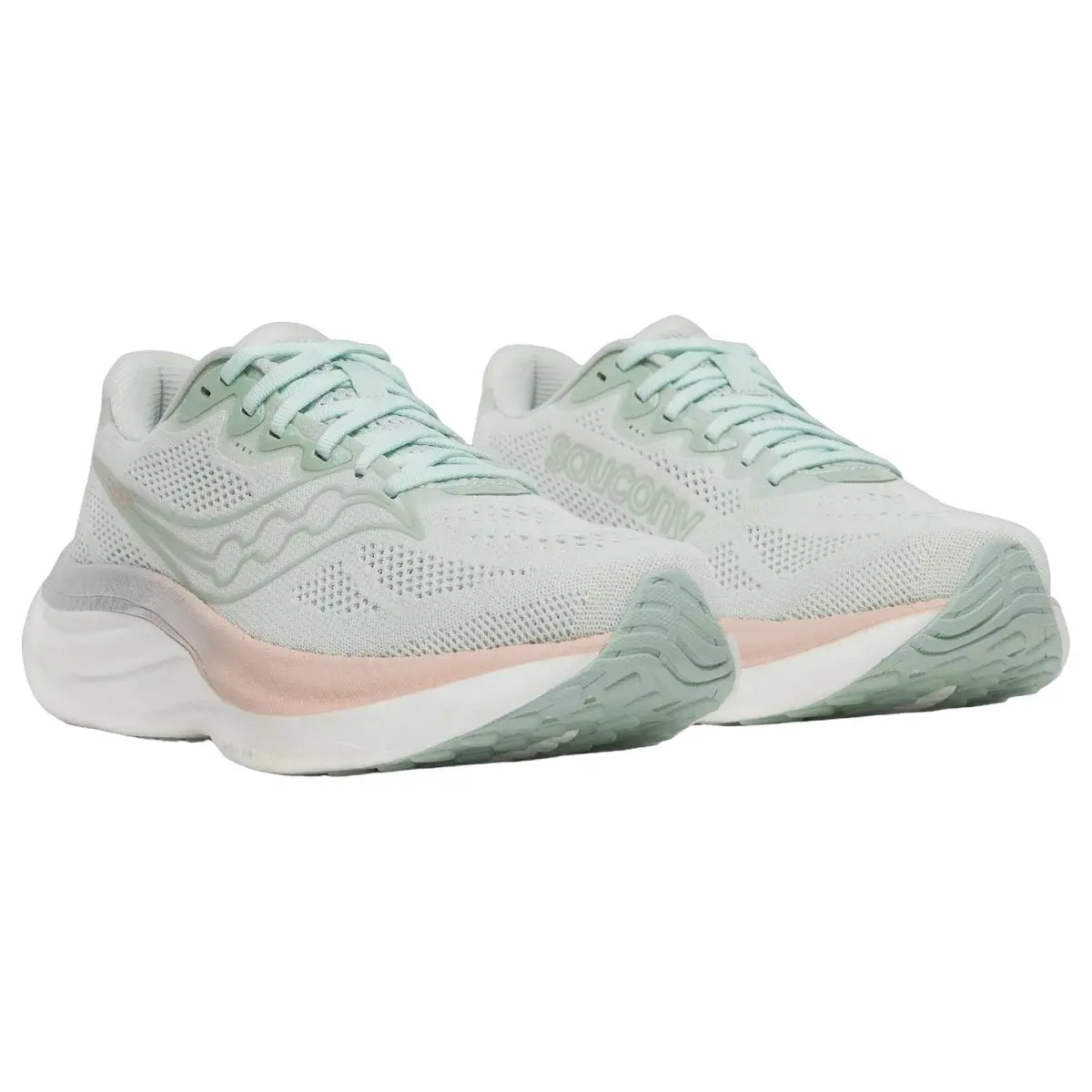 Saucony shoes - Saucony Ride 19 Wide - Ride Wide - S11055-128 - Mist/Cameo 1