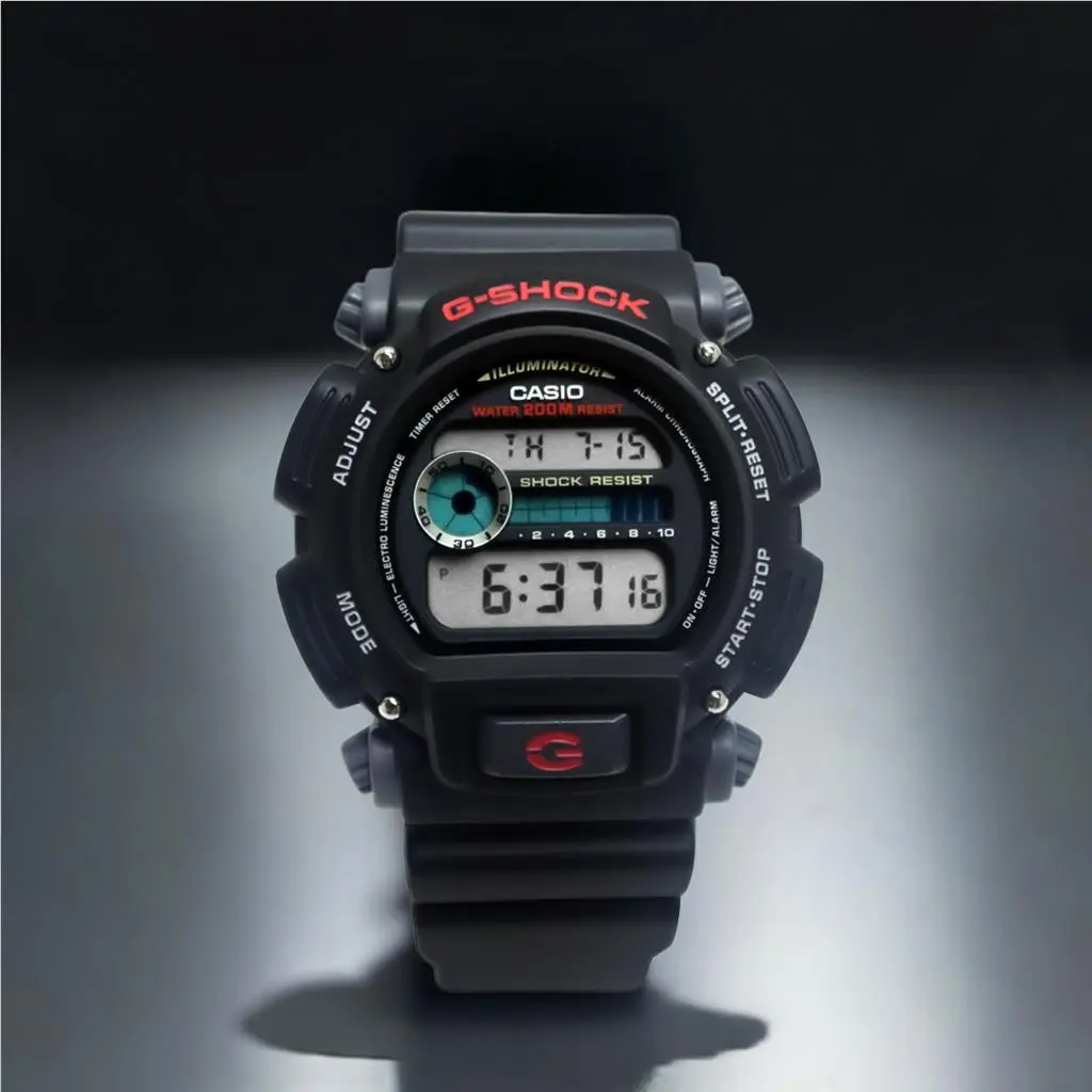 G-shock DW9052-1VDR Black Grey Digital Resin Band Watch by Casio