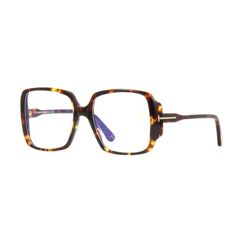FT5621-B 052 Women Eyeglasses Havana Clear Demo Lenses by Tom Ford