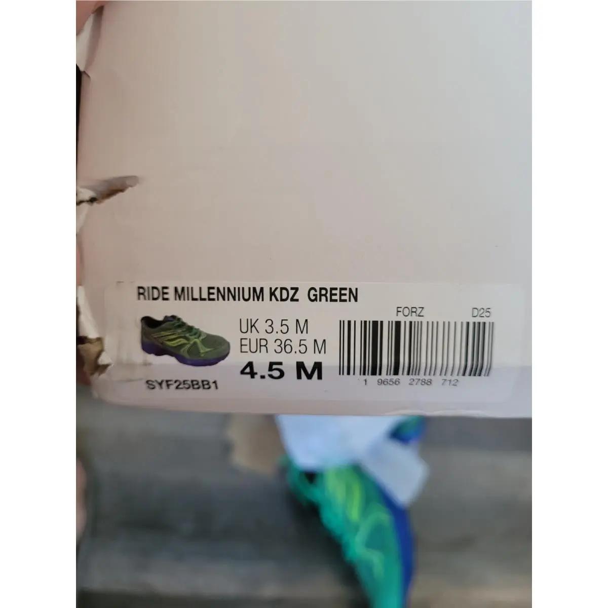 Saucony shoes - Ride Millennium KDZ - Ride Millennium KDZ - Green 4