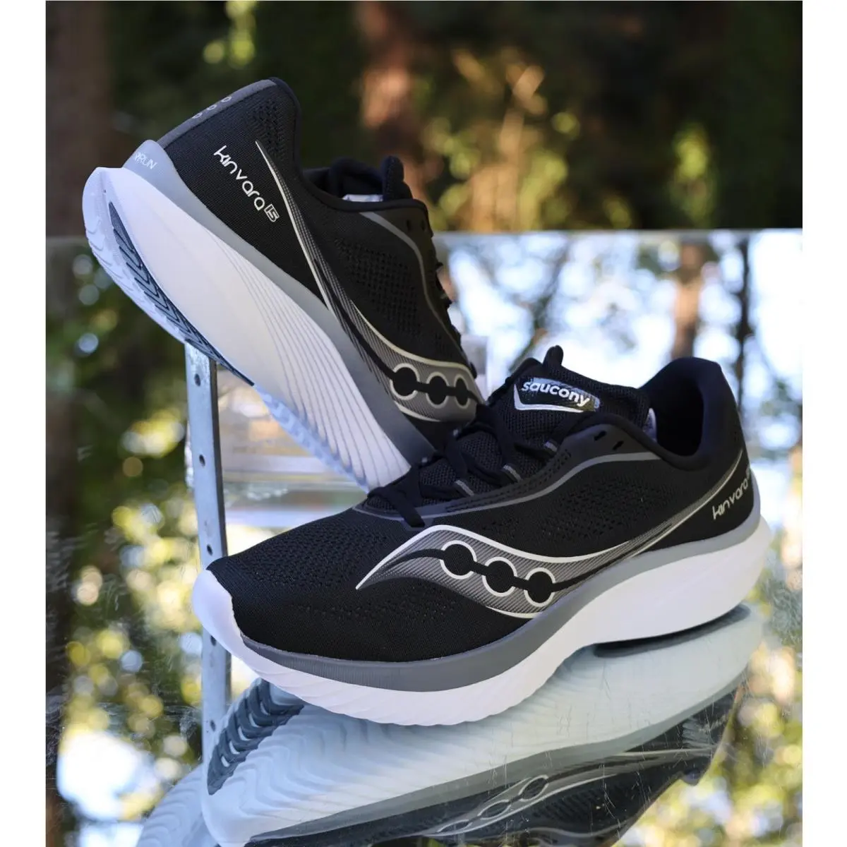 Saucony shoes - Saucony Kinvara 15 - Kinvara - S20967 200 - Black, way:: Black, White 4