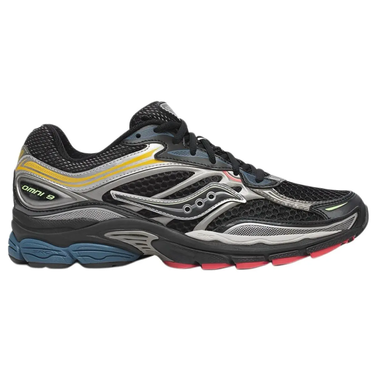 Saucony shoes - Saucony ProGrid Omni 9 - ProGrid Omni - S70739-28 - Black, Gray, Red, Blue, Yellow 4