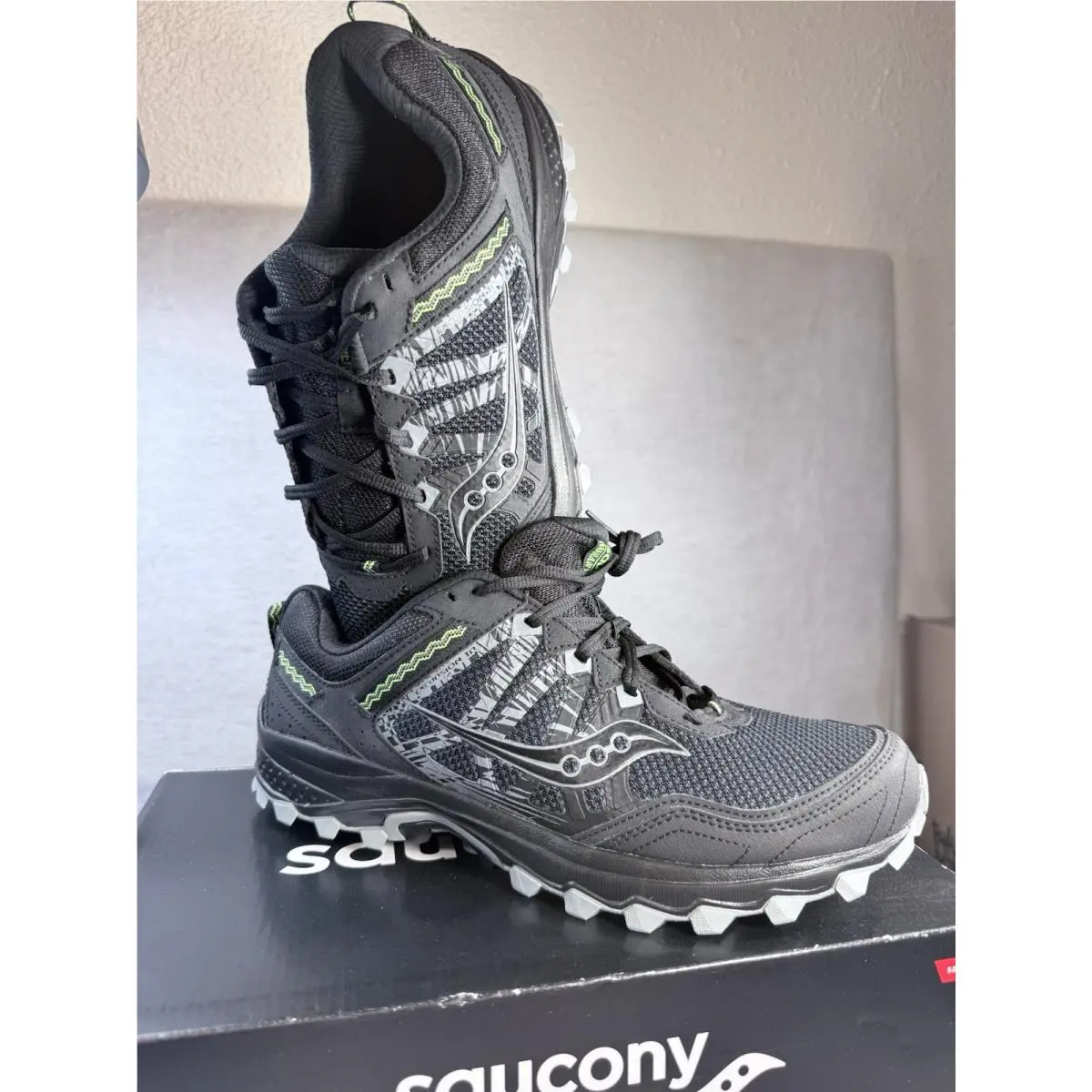 Saucony shoes - Saucony Excursion TR - Excursion - Runanywhere - Black, Gray, Green 1