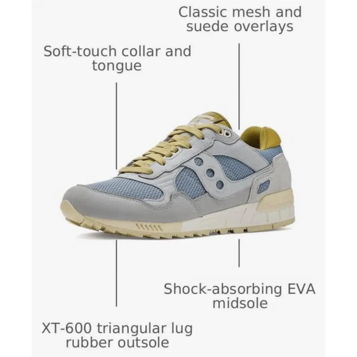 Saucony shoes - Saucony Shadow 5000 - Shadow - Multicolor (UPC: 0195021681540) 1