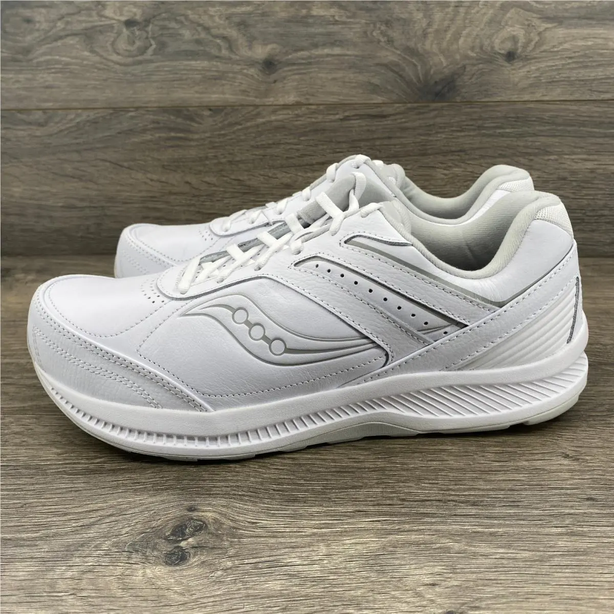 Saucony Echelon Walker 3 Men`s White Wide X Wide Running Shoes Sneakers 10.5