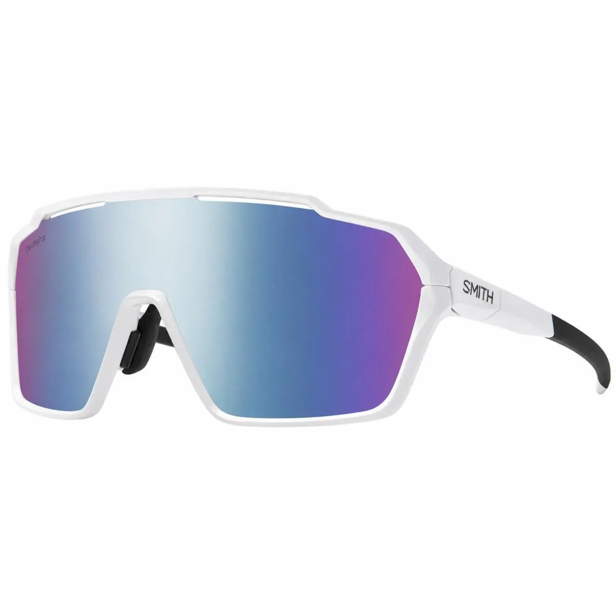 Shift XL Mag Chromapop Shield Sunglasses w/ Bonus Lens - 205882 White/Violet Mir (VK699DI) by Smith Optics