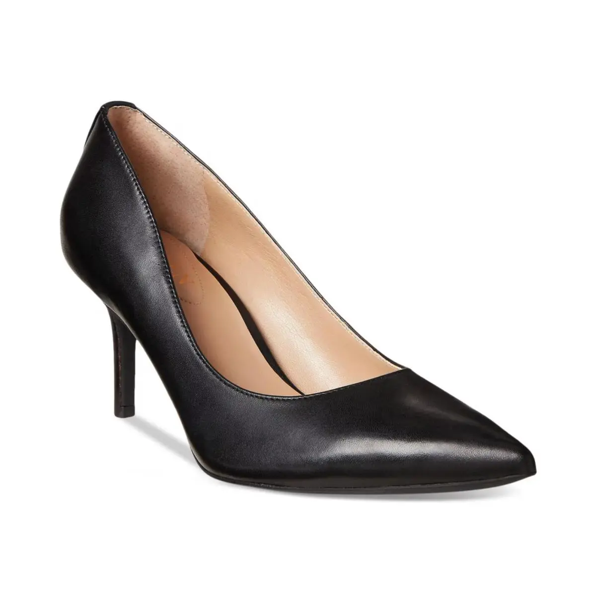 Ralph Lauren Women`s Lanette Nappa Leather Pumps Black Leather