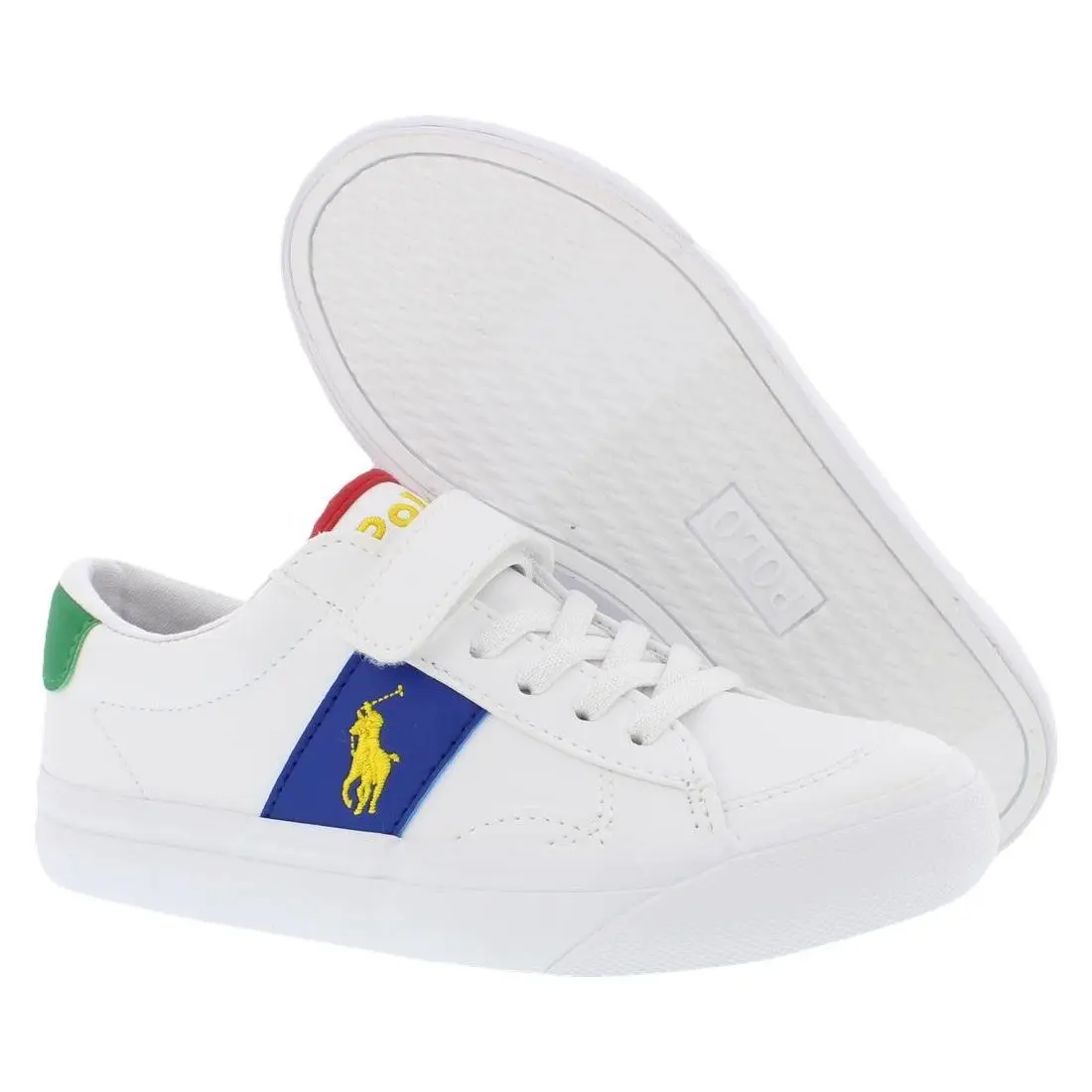 Ralph Lauren shoes - RL02450102C - RL02450102C - White/Royal/Multicolored/Yellow, Main: White 3